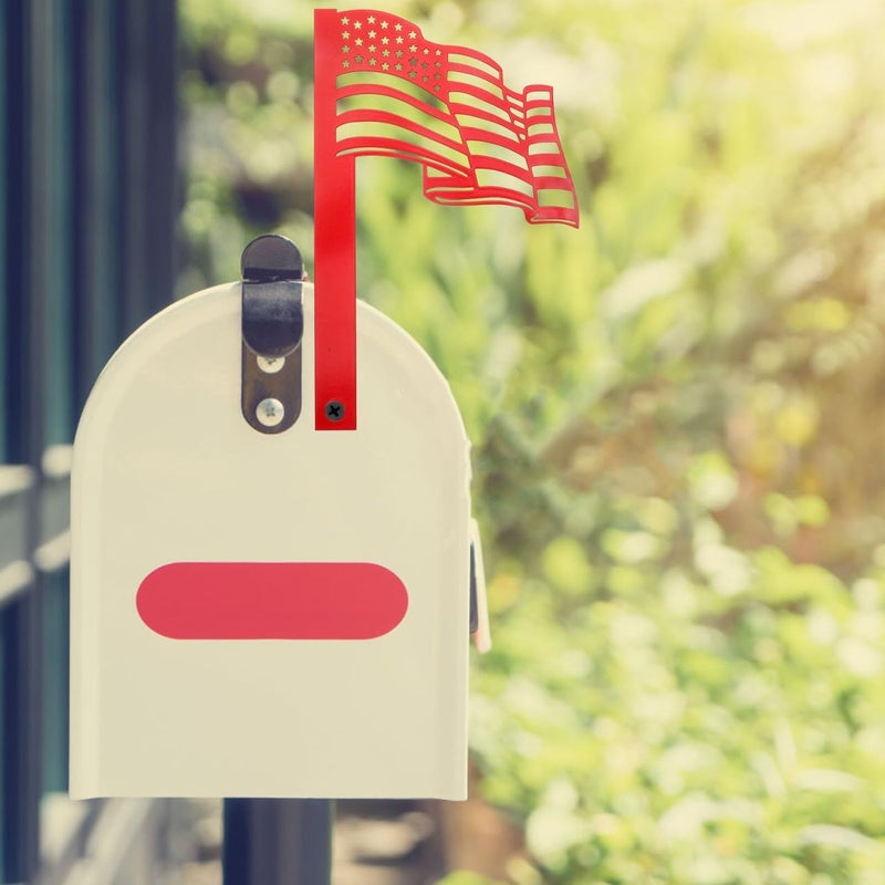 INOOMP Professional Mailbox Flag Mailbox Replacement Flag Shape Stake Decoration Outside Mailboxes Stick - Image 2